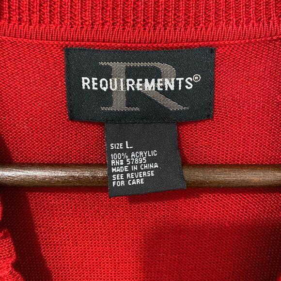 Vintage Requirements Cardigan Sweater Built in Tank Womens Size L Long Sleeve - Picture 6 of 8